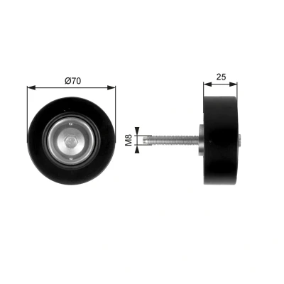 Imagem de GATES FleetRunner Micro V Kit T36263 Polia de Desvio MAZDA: 6 Hatchback, Sedan, CX 7