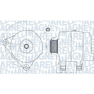 Imagem de MAGNETI MARELLI 063732033010 Alternador 14V 150A PEUGEOT: 308 SW 2, 508 I SW, Partner Van, CITROËN: C3 II, C5 III Carrinha, C Elysée Sedan