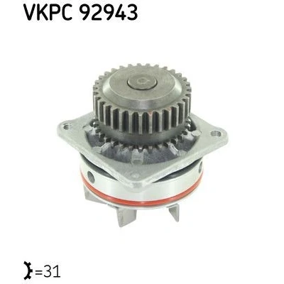 Imagem de SKF VKPC 92943 Bomba de água 31 com juntas Metal para accionamento da corrente distribuição NISSAN: 350Z Coupe, RENAULT: LAGUNA 3 Grandtour