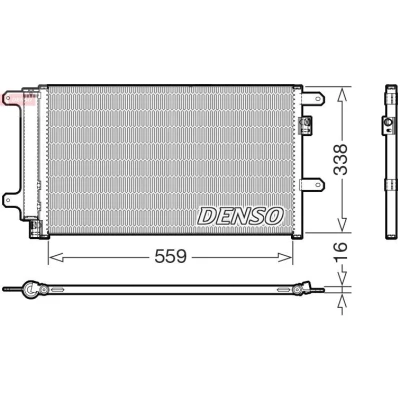 Imagem de DENSO DCN12007 Condensador 559mm IVECO: DAILY 4 Kasten/Kombi, 3