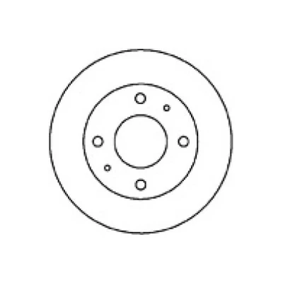 Imagem de MAPCO 25520 Disco de travão Eixo dianteiro 257 22 4 114,3 ventilado