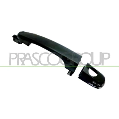 Imagem de PRASCO KI0228001 Puxadores de Porta exterior, à frente, lado direito com buraco da fechadura preto liso KIA: Sportage II