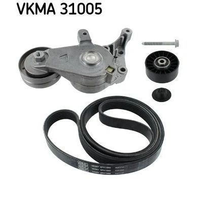 Imagem de SKF VKMA 31005 Jogo de correias trapezoidais estriadas VOLKSWAGEN: Golf 4, Bora Sedan, SEAT: Ibiza 2, Leon I Hatchback, Córdoba Sedan