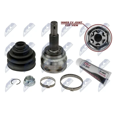 Imagem de NTY NPZ TY 010 Ponteira de Transmissão do lado da roda, Eixo dianteiro com anel sensor ABS TOYOTA: Camry VI Sedan