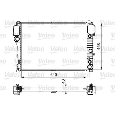 Imagem de VALEO 735299 Radiador, arrefecimento do motor Alumínio 462 640 34 MERCEDES BENZ: Classe S Sedan