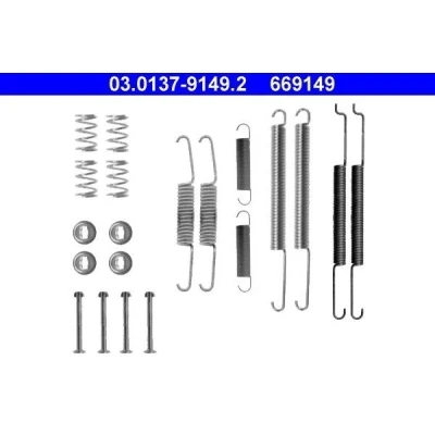 Imagem de ATE 03.0137 9149.2 Kit de acessórios, maxilas do travão SEAT: Inca