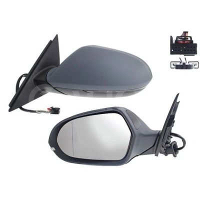 Imagem de Espelho retrovisor Alkar 6153786 esquerda com subcapa elétrico aquecível, dobrável electricamente, não esférico para veículo volante à