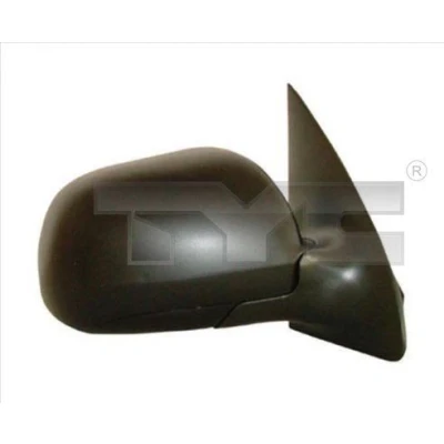 Imagem de espelho retrovisor Tyc 332 0001 à direita preto ajuste: por cabo de aço, convexo, Caixa do pequena SKODA: Fabia 1 Combi, I Hatchback