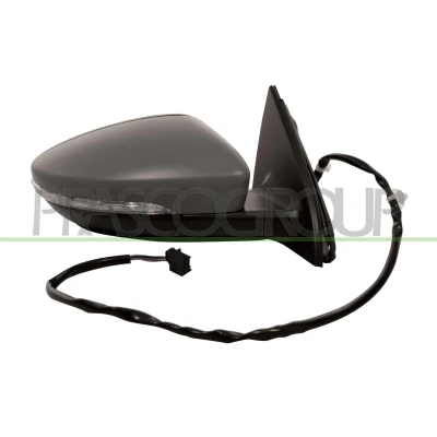 Imagem de Espelho retrovisor Prasco Premium VG0557303P à direita com subcapa elétrico aquecível, convexo, sem cor VOLKSWAGEN: Passat B7 Sedan