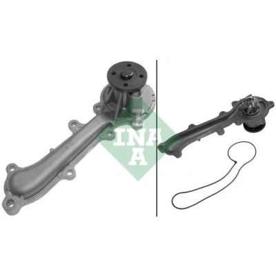 Imagem de INA 538 0110 10 Bomba de água com junta para accionamento da correia trapezoidal estriada SMART: Fortwo II Coupe, Cabrio