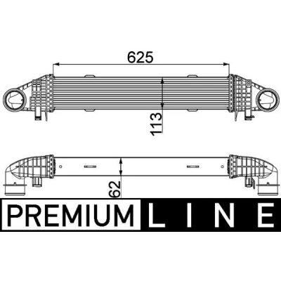 Imagem de MAHLE ORIGINAL CI 359 000P Intercooler MERCEDES BENZ: Classe C T modell