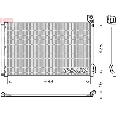 Imagem de DENSO DCN99083 Condensador 683mm