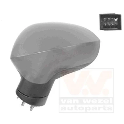 Imagem de Espelho retrovisor Van Wezel 4919817 esquerda com subcapa completo, convexo, para regulação eléctrica dos espelhos, dobrável electricamente, a
