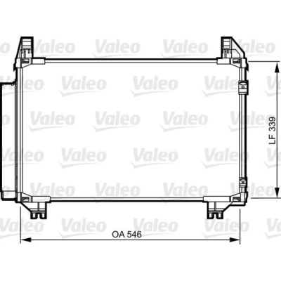 Imagem de KOYORAD CD010369M Condensador com secador 15mm 10mm Alumínio 339mm R134a TOYOTA: Yaris II Hatchback, III Hatchback