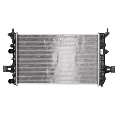 Imagem de NRF EASY FIT 58355 Radiador, arrefecimento do motor Alumínio 600 366 24 com manga de borracha Aletas refrigeração soldadas OPEL: Astra G Caravan