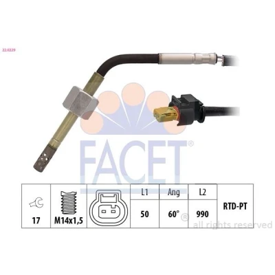 Imagem de FACET 22.0229 Sensor MERCEDES BENZ: Classe A
