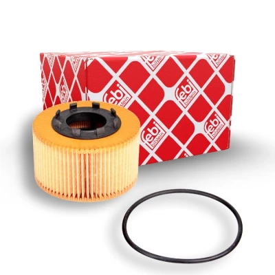 Imagem de FEBI BILSTEIN 27141 Filtro de óleo com retentor Cartucho filtrante FORD: Transit Mk5 Minibus, MONDEO 3 Kombi, Van, JAGUAR: X Type Sedan