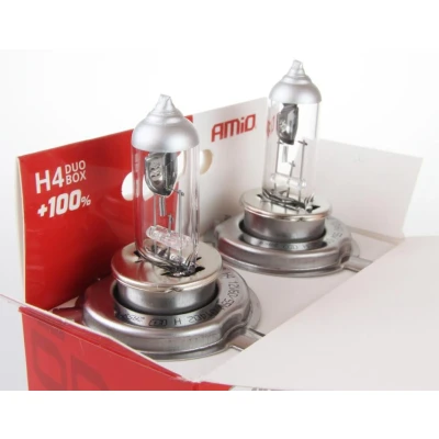 Imagem de AMiO 01402 Lâmpada, farol de longo alcance H4 55W P43t Halogéneo VOLKSWAGEN: GOLF 3, Polo V Hatchback, 2, SEAT: Ibiza 2