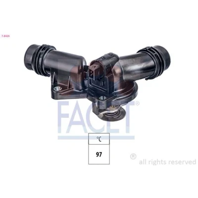 Imagem de FACET 7.8426 Termóstato, líquido de refrigeração 97oC com junta BMW: 3 Sedan, 5 Sedan