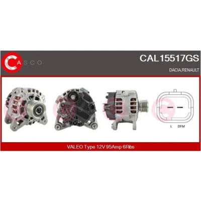Imagem de CASCO CAL10297AS Alternador 12V 120A JEEP: GRAND CHEROKEE 2