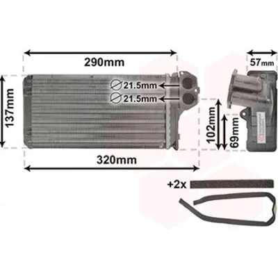 Imagem de VAN WEZEL *** IR PLUS 40006226 Radiador Quente com acessórios PEUGEOT: 307 Hatchback, SW, Carrinha