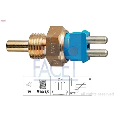 Imagem de FACET 7.3139 Sensor, temperatura do líquido de refrigeração Made in Italy OE Equivalent MERCEDES BENZ: Classe E Sedan