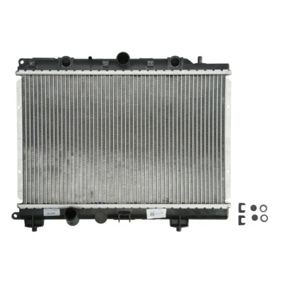 Imagem de NRF EASY FIT 55307 Radiador, arrefecimento do motor Alumínio 498 320 32 com componentes de montagem Aletas refrigeração soldadas
