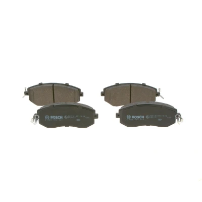 Imagem de BOSCH 0 986 494 909 Jogo de pastilhas para travão disco Baixo teor metálico com contacto avisador desgaste integrado TOYOTA: GT86 Coupe