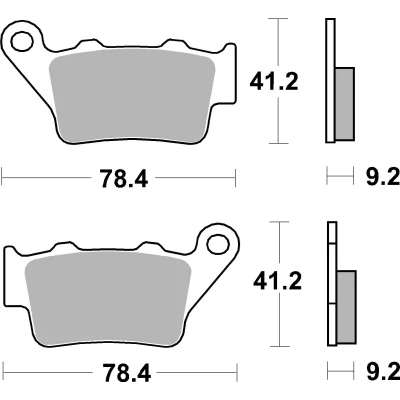 Imagem de BREMBO Off Road, Carbon Ceramic Jogo de pastilhas para travão disco 07BB02TT
