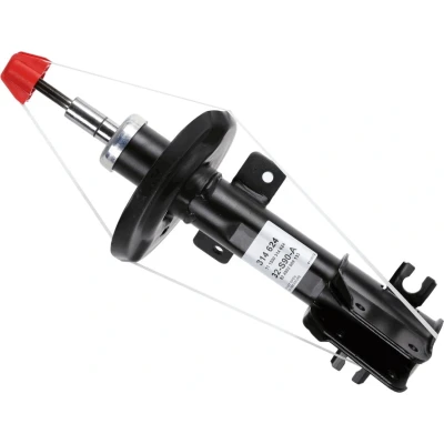 Imagem de SACHS 314 624 Amortecedor Pressão do gás Tubo duplo com assento de mola cavilha em cima FIAT: Stilo Hatchback, Multi Wagon