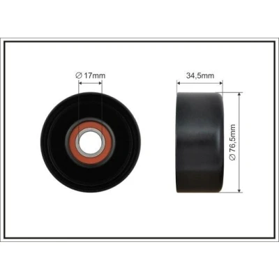 Imagem de CAFFARO 500454 Polia de Desvio HONDA: CIVIC 8 Hatchback, FR V