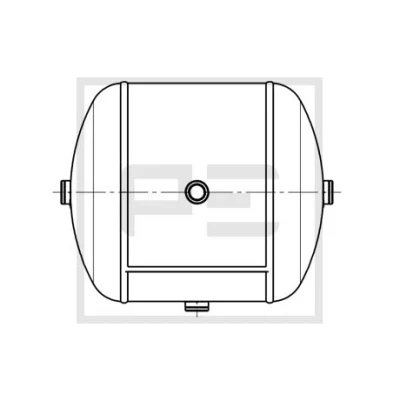 Imagem de PETERS ENNEPETAL 106.511 80A Depósito de ar, sistema ar comprimido 20l