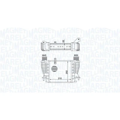 Imagem de MAGNETI MARELLI 351319204710 Intercooler RENAULT: CLIO III Grandtour, 3, NISSAN: NV200 / Evalia Minibus