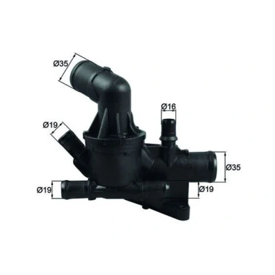 Imagem de MAHLE ORIGINAL TH 54 80 Termóstato, líquido de refrigeração sem junta RENAULT: MEGANE 3 Grandtour, Fluence, Coupe