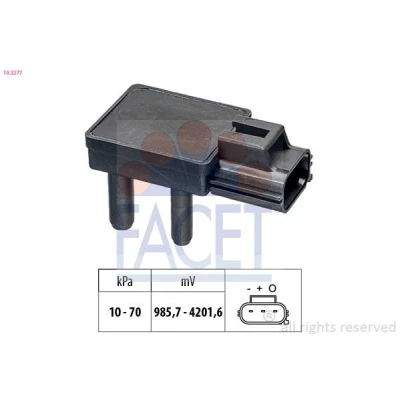 Imagem de Sensor, pressãodos gases de escape FACET 10.3277