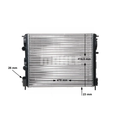 Imagem de MAHLE ORIGINAL CR 36 000S Radiador, arrefecimento do motor 480 414 23 Aletas de refrigeração unidas mecanicamente RENAULT: CLIO 2, Kangoo I Express