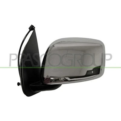 Imagem de Espelho retrovisor Prasco DS8147206 esquerda preto cromado elétrico convexo, sem cor NISSAN: NP300 Navara Pick up