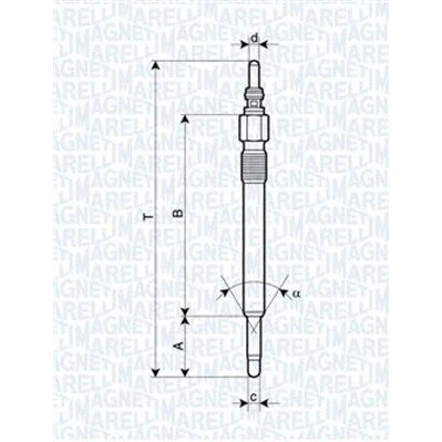 Imagem de MAGNETI MARELLI 062900057304 Vela incandescente 11V 10A M10X1