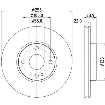 Imagem de HELLA 8DD 355 131 821 Disco de travão MAZDA: 2 Hatchback, MX 5 IV RF Targa,