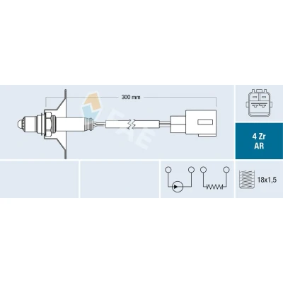 Imagem de FAE 75620 Sonda lambda TOYOTA: iQ