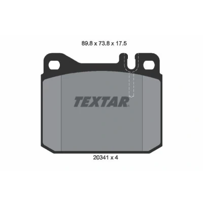 Imagem de TEXTAR 2034110 Jogo de pastilhas para travão disco preparado indicador aviso desgaste MERCEDES BENZ: W123 Sedan, Coupe