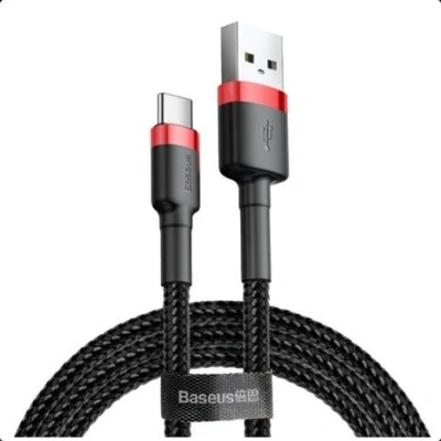 Imagem de Baseus CATKLF B91 Cabo de carga USB preto, Vermelho