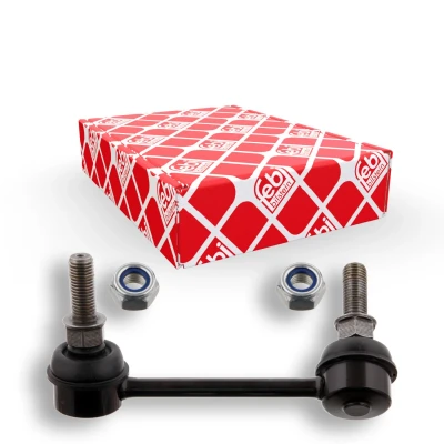 Imagem de FEBI BILSTEIN 34561 barra / escora, estabilizadora Eixo traseiro esquerdo 105 M10 x 1,25 ProKit com porca autoblocante Aço preto