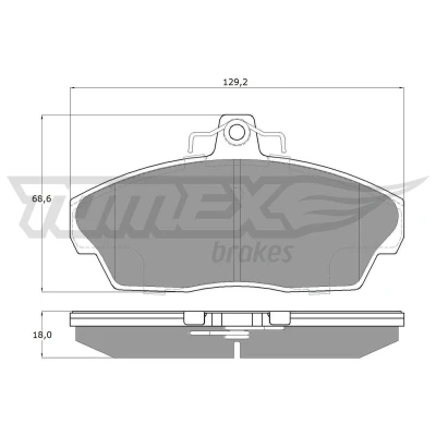 Imagem de TOMEX brakes TX 15 40 Jogo de pastilhas para travão disco Eixo dianteiro LAND ROVER: Freelander I SUV, SUV Cabrio