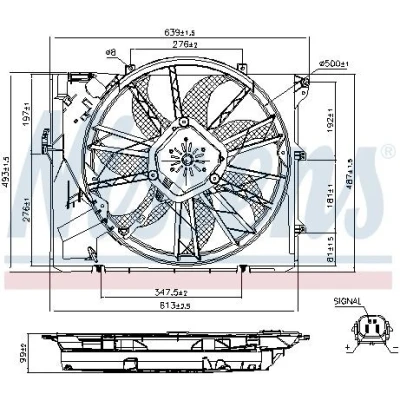 Imagem de Ventilador, refrigeração do motor NISSENS 85633