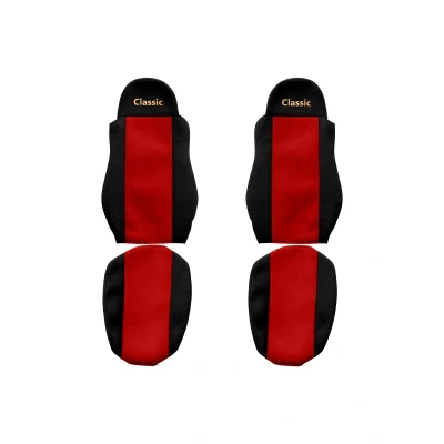 Imagem de F CORE ContiClassic PS01 RED Capa para banco de automóvel Vermelho Estampado Têxtil à frente