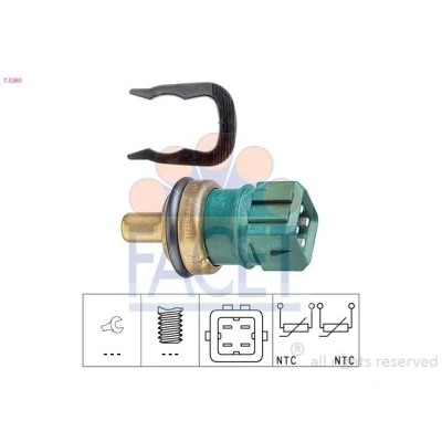 Imagem de FACET 7.3260 Sensor, temperatura do líquido de refrigeração Made in Italy OE Equivalent SEAT: Ibiza 2, AUDI: A3 Hatchback, VOLKSWAGEN: Golf 4