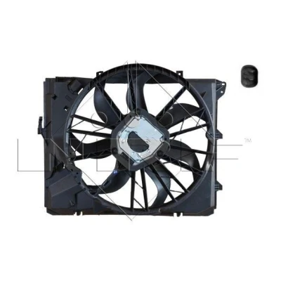 Imagem de NRF 47586 ventilador de radiador 500 12 600 com estrutura do (caixilho), Motor sem escovas módulo comando BMW: 3 Sedan