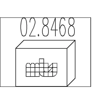 Imagem de MTS 02.8468 Kit de montagem, silenciador PEUGEOT: 205 II Hatchback