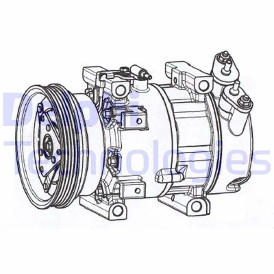 Imagem de DELPHI CS20533 Compressor 7V16 PAG 46